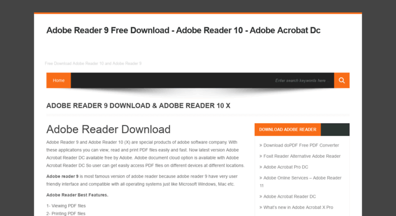Adobe reader 10 free download